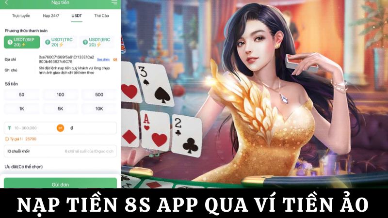 nạp tiền 8s app với ví tiền ảo 