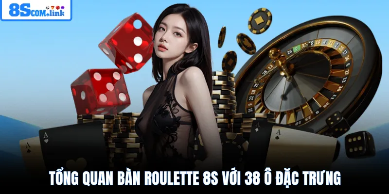 Tổng quan bàn Roulette 8S với 38 ô đặc trưng
